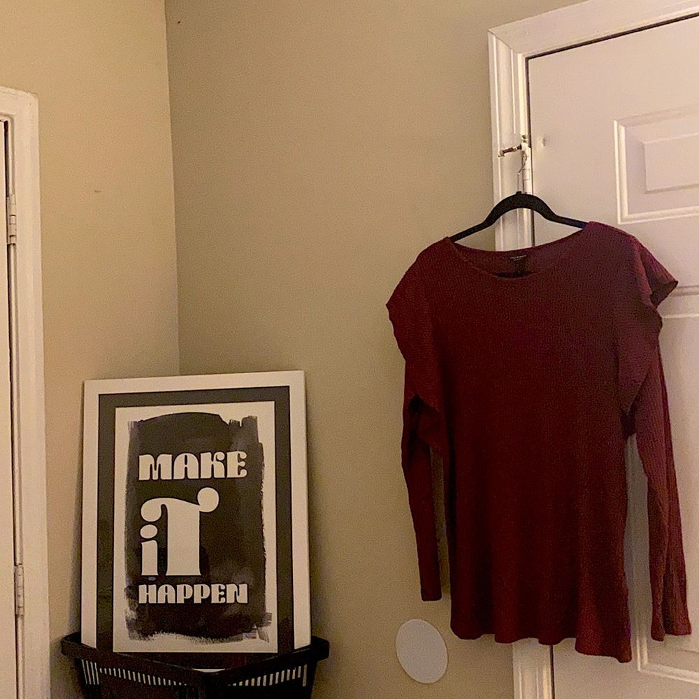 Deep Maroon Lucky Brand Sweater - Never Worn-NWT!